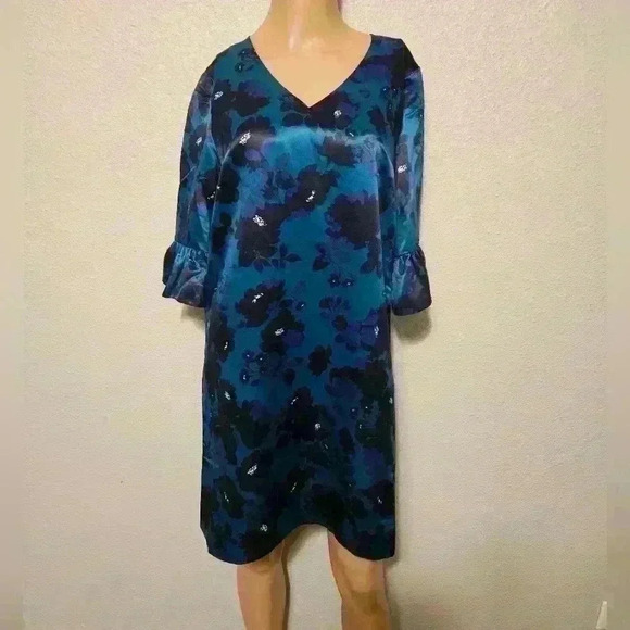 NWT Draper James Cutout Floral A-Line Dress - Picture 4 of 9